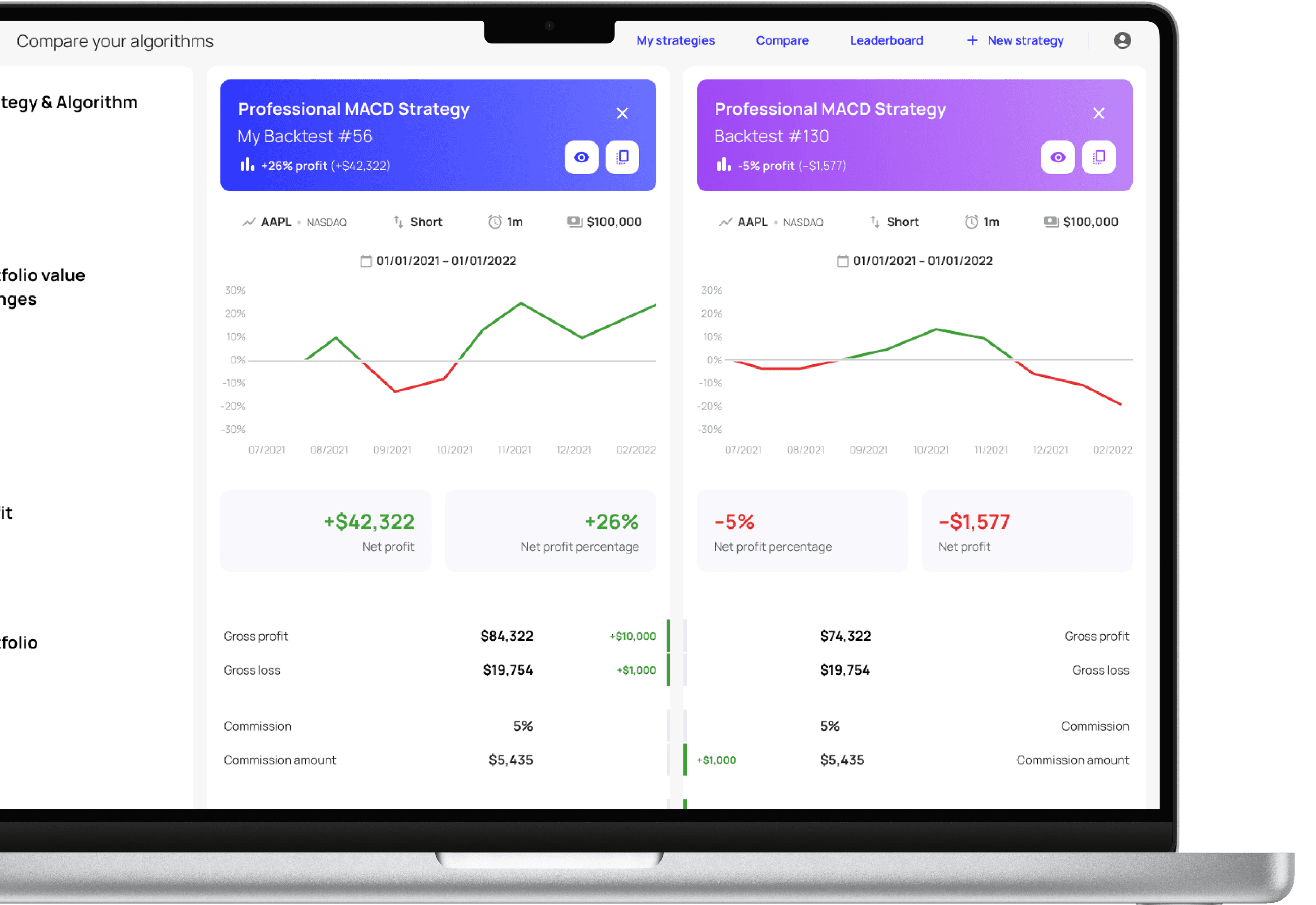 Compare your test runs